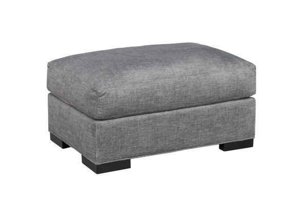 Bulova Grey Ottoman