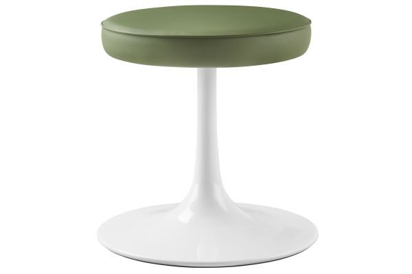 Lippa Vegan Leather Round Stool