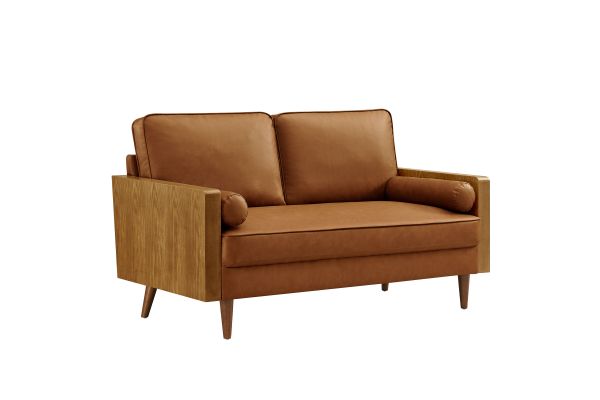 Kellan Vegan Leather Loveseat