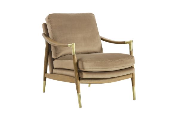 Langford Performance Velvet Accent Armchair