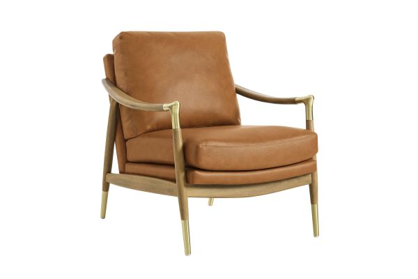 Langford Vegan Leather Accent Armchair