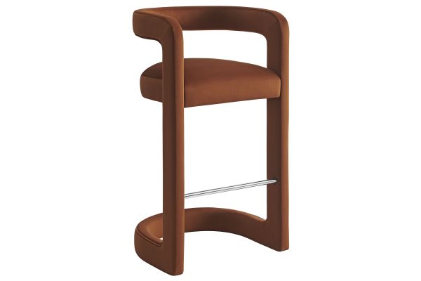 Winslow Performance Velvet Bar Stool
