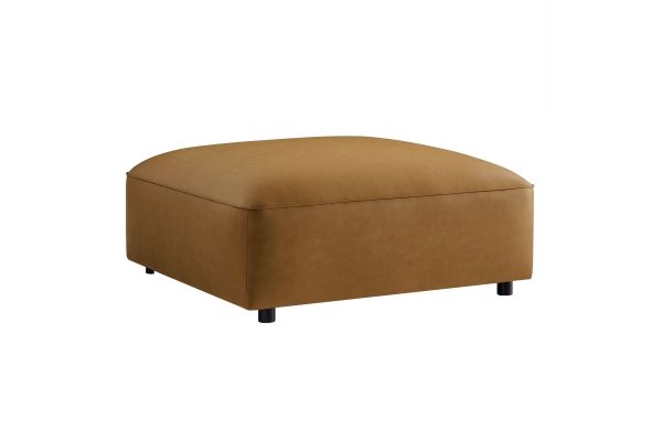 Auren Upholstered Vegan Leather Ottoman