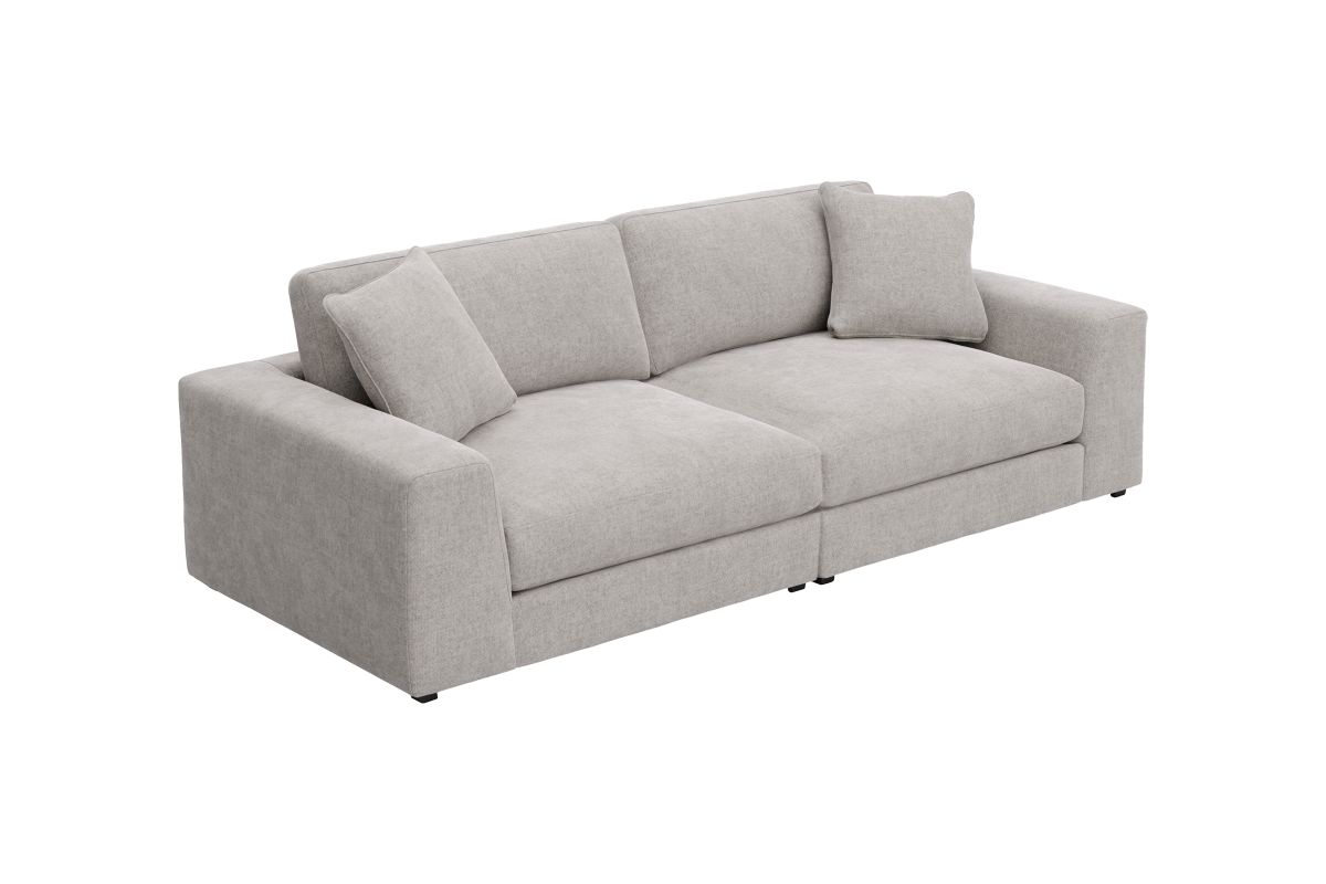 ModularThree Grey 2-Piece Loveseat 3