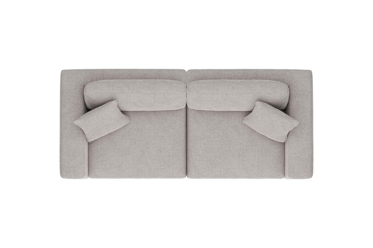 ModularThree Grey 2-Piece Loveseat 7