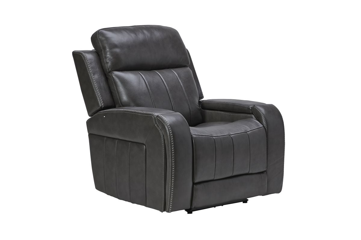 Maverick Steel Audio Triple Power Leather Recliner 2