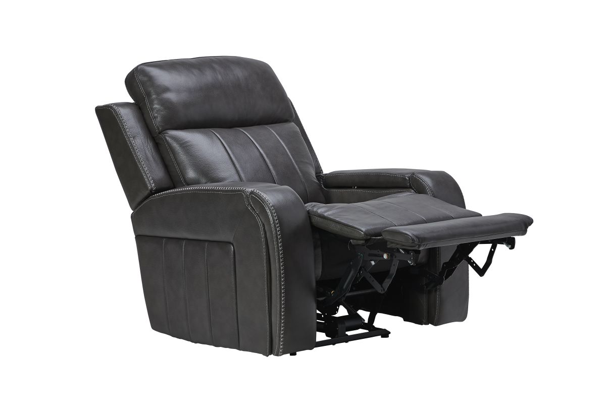 Maverick Steel Audio Triple Power Leather Recliner 5