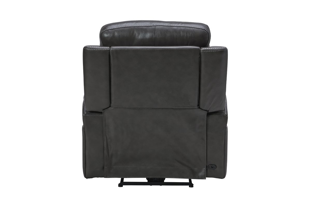 Maverick Steel Audio Triple Power Leather Recliner 8