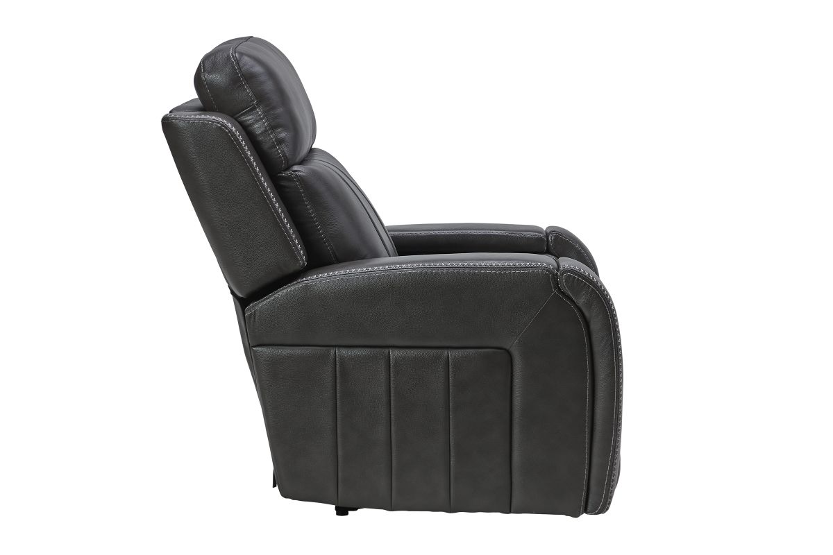 Maverick Steel Audio Triple Power Leather Recliner 9