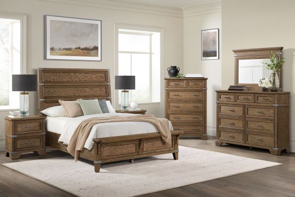 Forge Brown 4-Piece Queen Bedroom Set