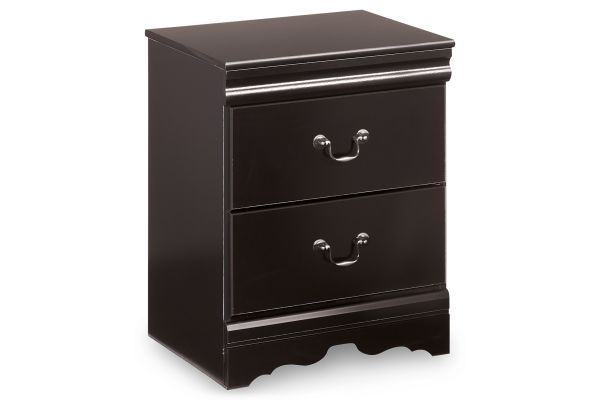 Huey Vineyard 2-Drawer Nightstand in Black by Ashley
