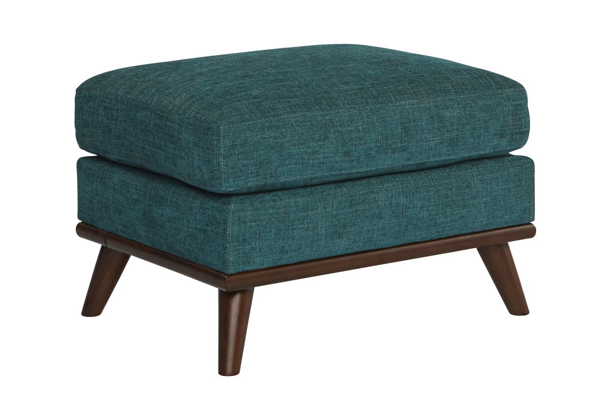 Elliot Teal Ottoman 3