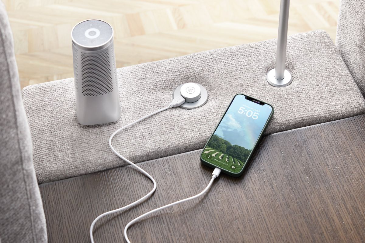 ModularThree Grey 7-Piece Sectional with 2 Media Consoles  8