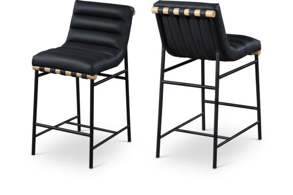 Burke Vegan Leather Upholstered Counter Stool