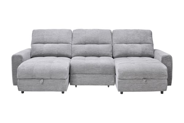 Phoenix 3-Piece Power Reclining Sectional with Dual Chaises