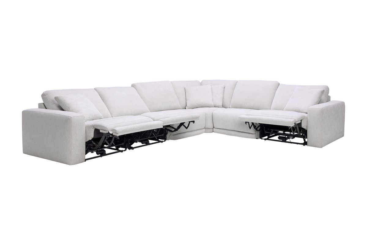 Lux 6-Piece Dual Power Reclining Sectional 4