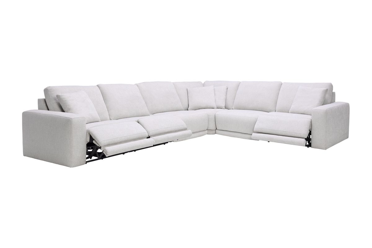 Lux 6-Piece Dual Power Reclining Sectional 3