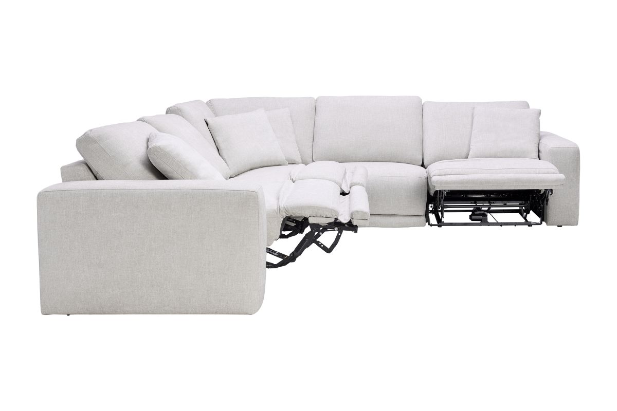 Lux 5-Piece Dual Power Reclining Sectional 7