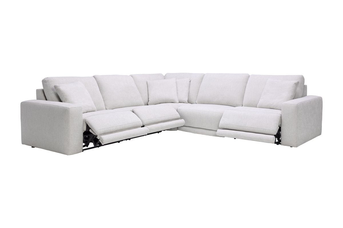 Lux 5-Piece Dual Power Reclining Sectional 3
