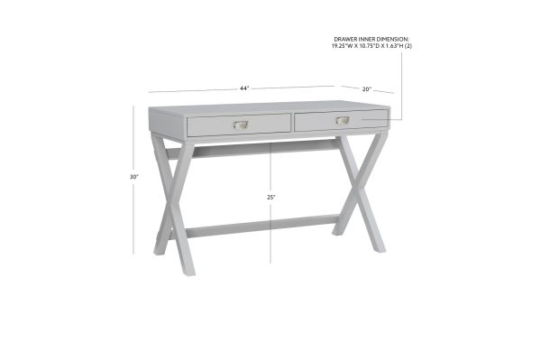 Peggy Grey Writing Desk