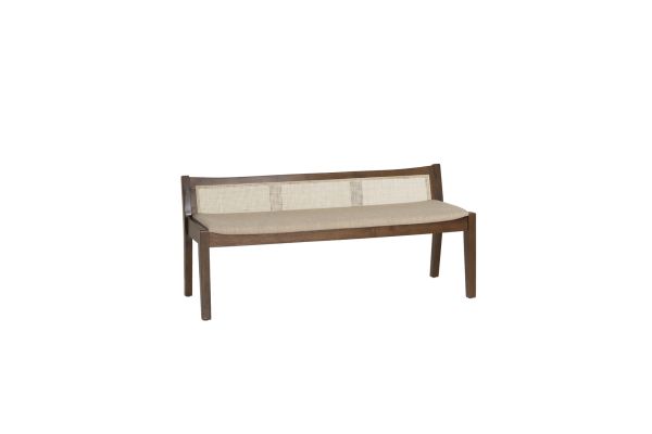Beaux Natural Cane Bench