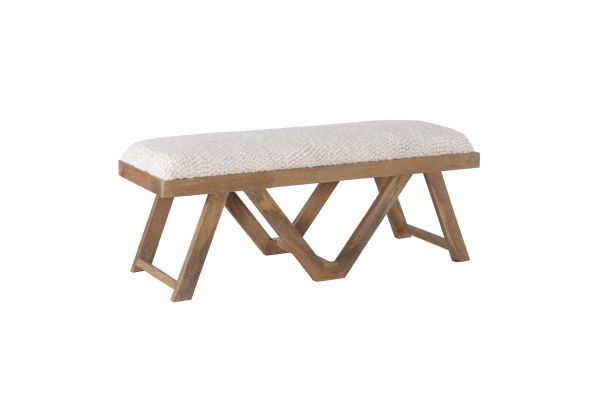 Benicio Brown Upholstered Bench