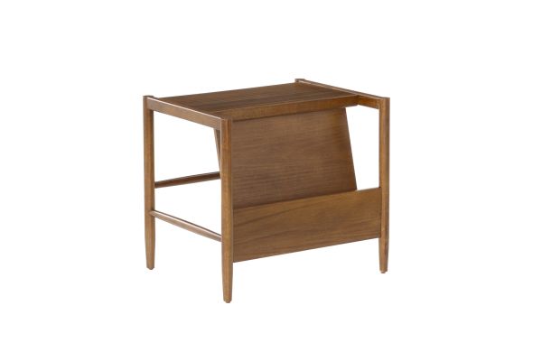 Flay Walnut Magazine Rack