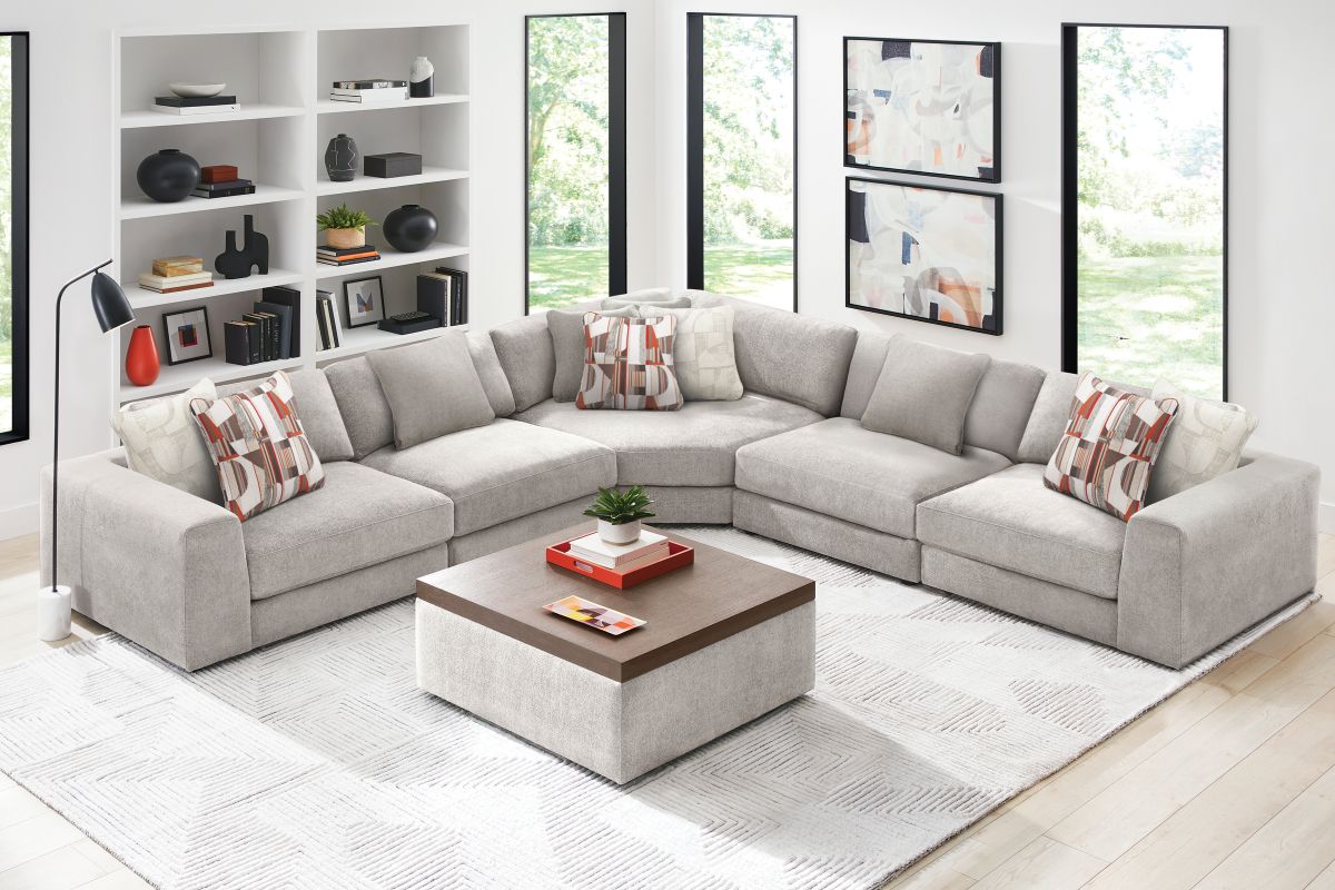 ModularThree Grey 5-Piece Sectional  2