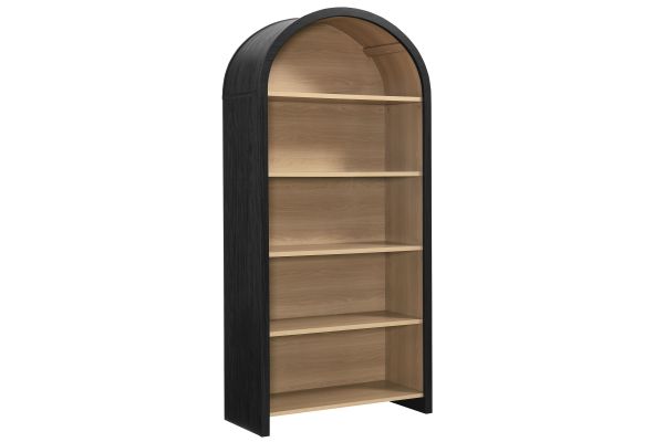 Evie Arched Wide Bookcase Display Cabinet 