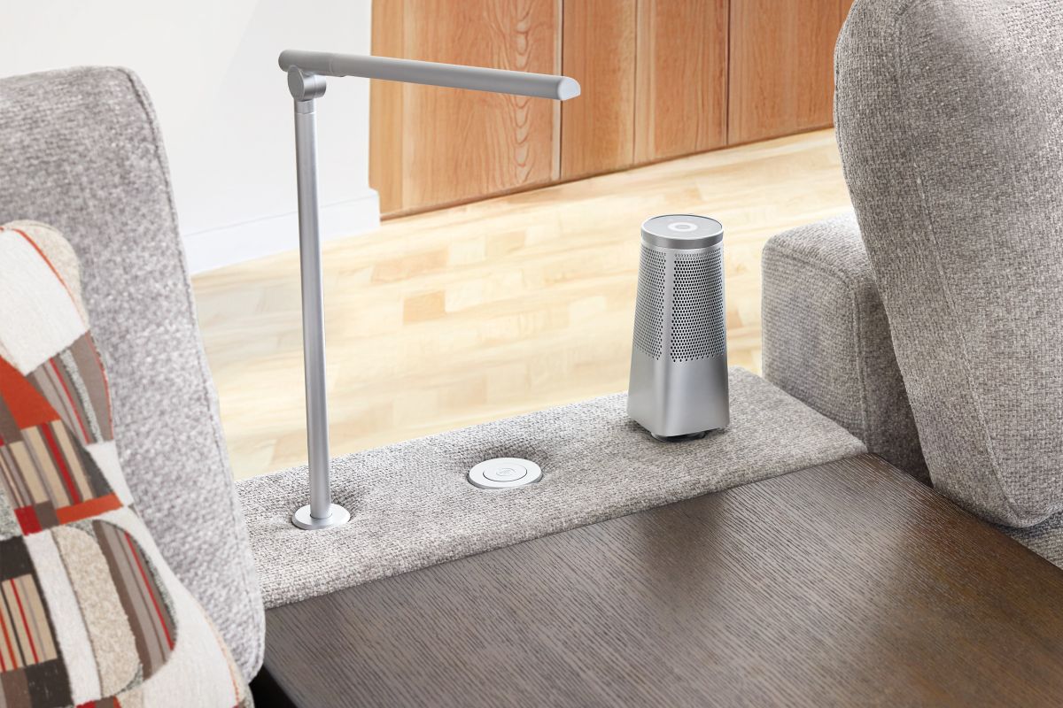 ModularThree Grey 7-Piece Sectional with 2 Media Consoles  13