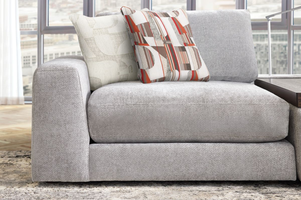 ModularThree Grey 7-Piece Sectional with 2 Media Consoles  15