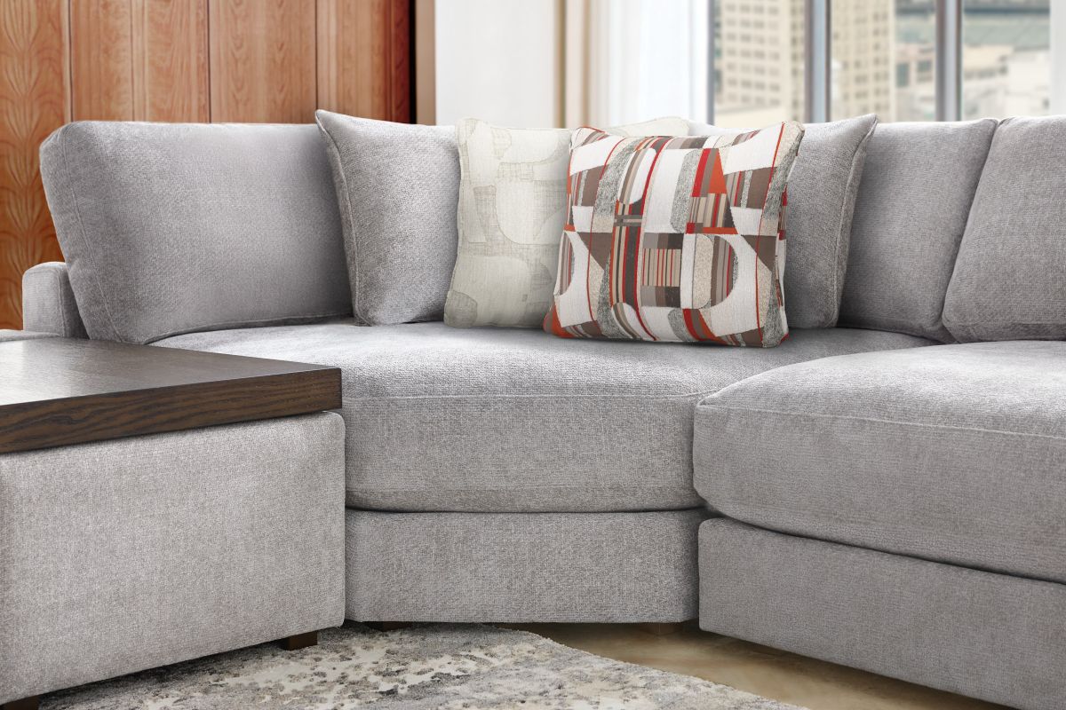 ModularThree Grey 7-Piece Sectional with 2 Media Consoles  17