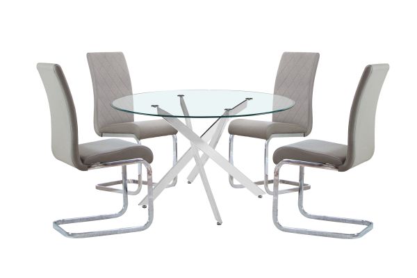 Tess Table + 4 Chairs 