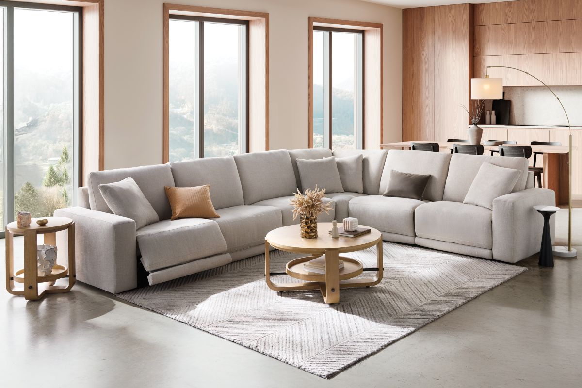 Lux 6-Piece Dual Power Reclining Sectional 2