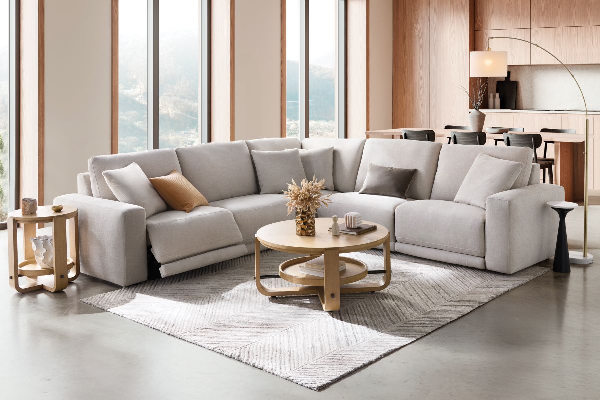 Lux 5-Piece Dual Power Reclining Sectional 2