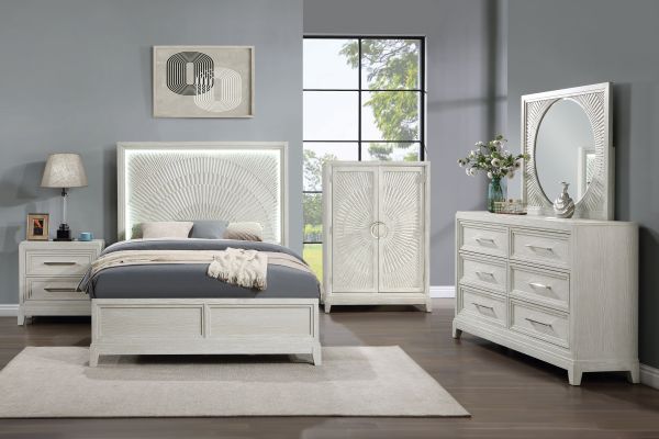 Meredith Cream 5-Piece Queen Bedroom Set