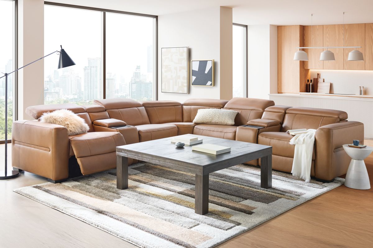 Ford 7-Piece Leather Dual Power Reclining Sectional 2