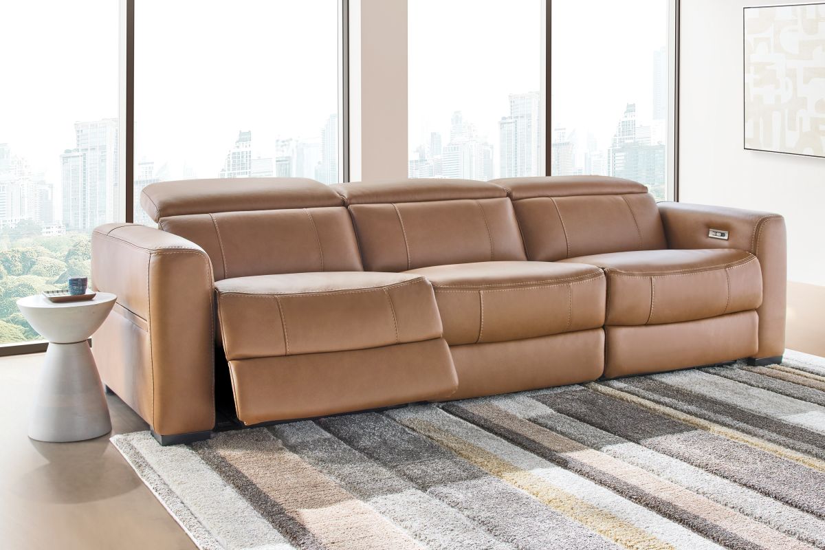 Ford Leather Dual Power Reclining Sofa 2