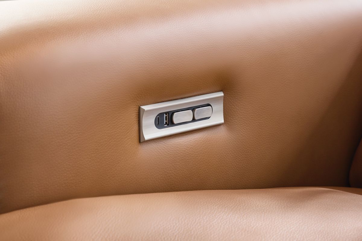 Ford Leather Dual Power Reclining Loveseat 9