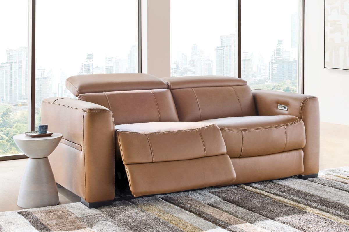 Ford Leather Dual Power Reclining Loveseat 2