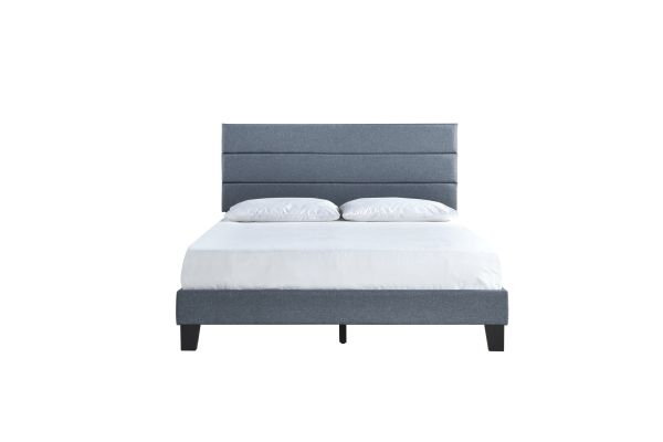 Rhea Dark Grey King Platform Bed 