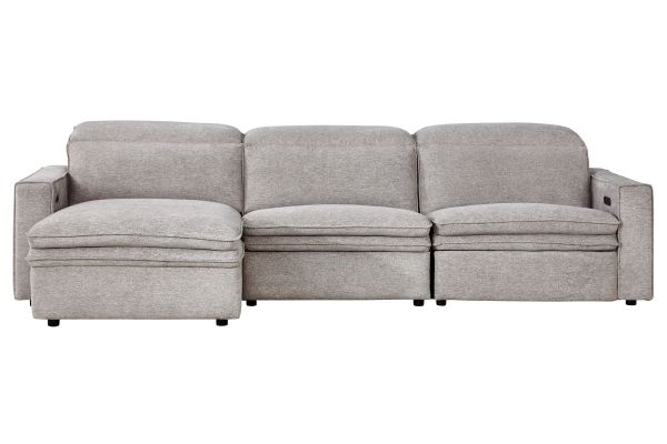 Salvator Street 3-Piece Dual Power Reclining Sectional with Left Arm Facing Chaise