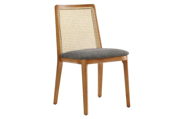 Monarch Wood and Rattan Dining Side Chair by Modway