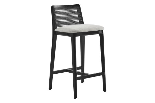 Monarch Wood and Rattan Counter Stool by Modway