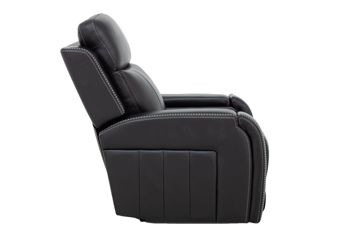 Maverick Black Audio Triple Power Leather Recliner 10