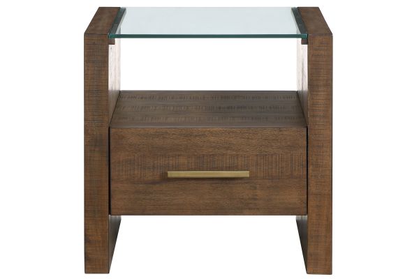 Garland Glass Top End Table