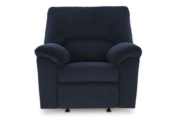 SimpleJoy Navy Rocker Recliner