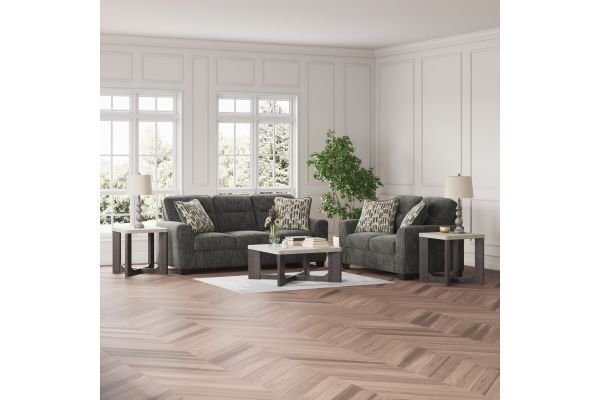 Lonoke Gunmetal 5-Piece Living Room Set
