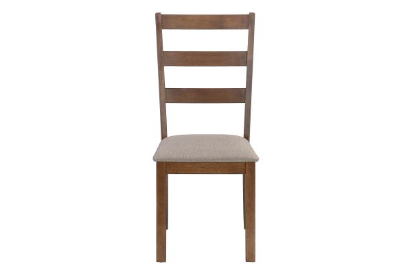 Monarch Specialties I 1313 - Walnut Upholstered Dining Chair (Set of Two)