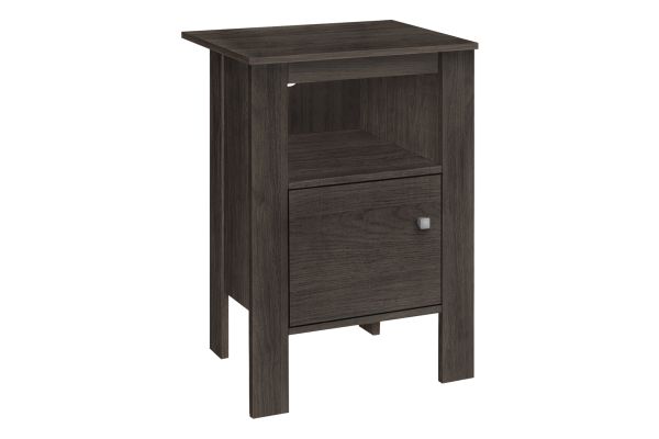Monarch Specialties I 2145 - Brown Oak Nightstand